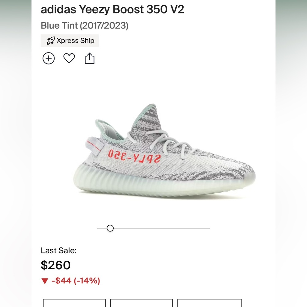 Yeezy 350 gray and red